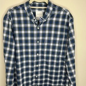 American Eagle mens plaid button down shirt